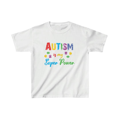 Autism Is My Super PowerKids Heavy Cotton™ Tee