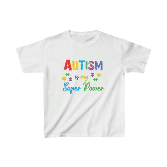 Autism Is My Super PowerKids Heavy Cotton™ Tee