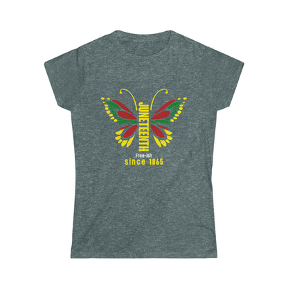 Juneteenth Butterfly Women's Softstyle Tee