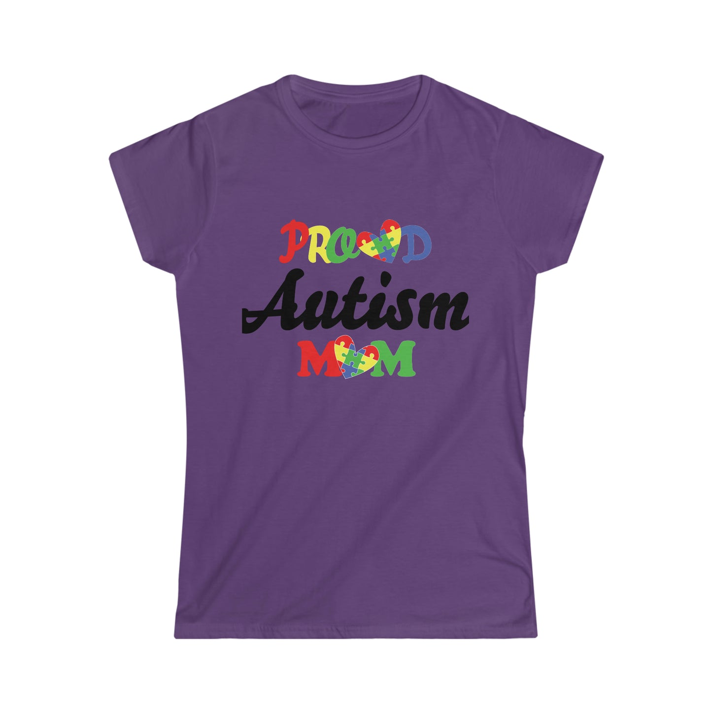 Proud Autism Mom Women's Softstyle Tee