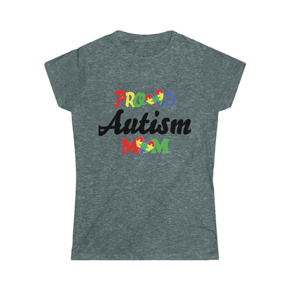 Proud Autism Mom Women's Softstyle Tee